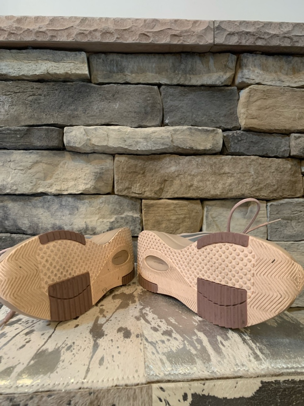 Adidas Cloudfoam Women's Blush Beige Sneakers - Picture 7 of 11